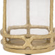 Hurricane Candle Holder | Cylinder Shaped Glass | 13" Metal Frame