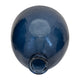 Decorative Vase | Pottery Style Balloon Shape | Blue Glazed Glass 19"
