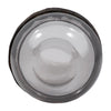 Elegant Decorative Floral Vase w Wood Band | 10" Clear Glass
