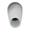 Decorative Flower Vase | 15" Glossy White Blue Glass | Stoic Modern Art