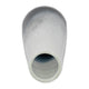 Decorative Flower Vase | 15" Glossy White Blue Glass | Stoic Modern Art
