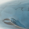 Decorative Centerpiece Bowl | 12" | Dark Blue Waters & White Glass