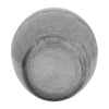 Decorative Flower Vase | 12" Contemporary Ombre Gray White Crackle Glass