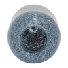 Elegant Ombre Flower Vase | 9" | Black | White | & Blue Clear Glass