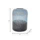 Elegant Ombre Flower Vase | 9" | Black | White | & Blue Clear Glass