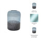 Elegant Ombre Flower Vase | 9" | Black | White | & Blue Clear Glass
