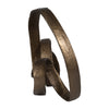 Abstract Tabletop Decor | Looped Design Antique Bronze Aluminum | 30"