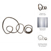Abstract Tabletop Decor | Looped Design Antique Bronze Aluminum | 30"
