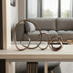 Abstract Tabletop Decor | Looped Design Antique Bronze Aluminum | 30"