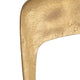 Unique Accent Sculpture Tabletop Decor | 27" Gold Metal | White Marble