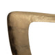 Rhombus Sculpture for Tabletop Decor | 20" Gold Metal | Black Marble