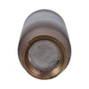 Floral Vase Decor | Blush Pink Frosted Glass | Bronze Detail 20"