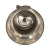 Calyn Accent Vase | Chalice Sculptural Aluminum | Metallic Glass 15"