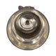 Calyn Accent Vase | Chalice Sculptural Aluminum | Metallic Glass 15"