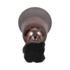 Calyn Accent Vase | Chalice Sculptural Aluminum | Metallic Glass 15"