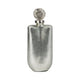 Metallic Bottle Tabletop Decor w Round Topper | 16" | Silver Aluminium