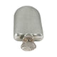 Metallic Bottle Tabletop Decor w Round Topper | 16" | Silver Aluminium