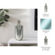 Metallic Bottle Tabletop Decor w Round Topper | 16" | Silver Aluminium