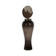 Harti Floor Vase | Tapered Profile | Multitone Silver | 44" Glass-Aluminum