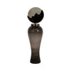 Harti Floor Vase | Tapered Profile | Multitone Silver | 44" Glass-Aluminum