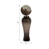 Harti Floor Vase | Tapered Profile | Multitone Silver | 44" Glass-Aluminum