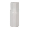 Sculptural Looped Flower Vase | 6" | White Ceramic S Shaped Design