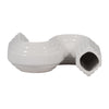 Sculptural Looped Flower Vase | 6" | White Ceramic S Shaped Design