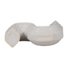 Sculptural Looped Flower Vase | 6" | White Ceramic S Shaped Design