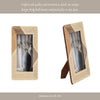 Photo Frame for 5x7 Portrait | Woven Design | Natural Brown & Ivory