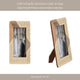 Photo Frame for 5x7 Portrait | Woven Design | Natural Brown & Ivory
