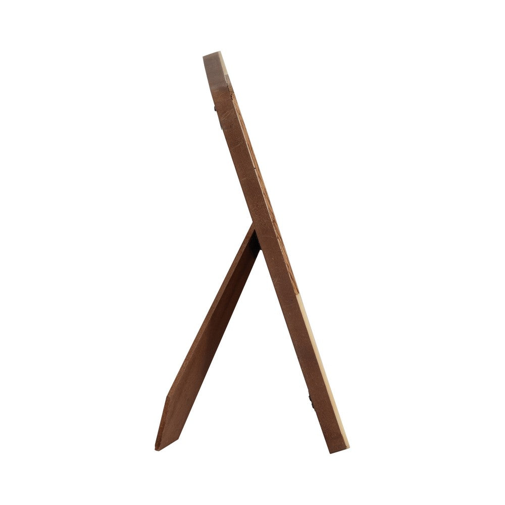 Photo Frame for 5x7 Portrait | Woven Design | Natural Brown & Ivory