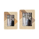 Photo Frame for 5x7 Portrait | Woven Design | Natural Brown & Ivory