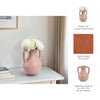 Antique Style Jug Vase with 2 Handles | Amphora Style | 11" Rustic Brown