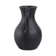 Antique Style Flower Vase w 2 Handles | 12" Black Terracotta