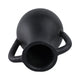 Antique Style Flower Vase w 2 Handles | 12" Black Terracotta