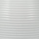 Temple Jar with Domed Lid & Finial | Ribbed Design | White Ceramic 18"