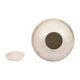 Temple Vase with Lid | Two-Tone Glazed Finish | Pearl White Metal 12"