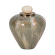 Decorative Temple Vase with Ornate Egg Shaped Topper | 9" Blush Green