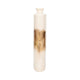 Decorative Accent Flask Vase | Luxe 20" Pearl Ivory & Gold Iron