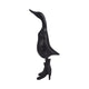 Decorative Duck in Rain Boots Figurine | 20" | Black Bamboo Wood