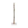 Contemporary Abstract Tabletop Decor | 21" Gold Metal | White Marble Base