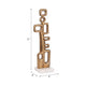 Contemporary Abstract Tabletop Decor | 21" Gold Metal | White Marble Base