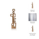 Contemporary Abstract Tabletop Decor | 21" Gold Metal | White Marble Base