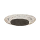 Sami Oval Vase | Modern Geometric Pattern | Silver Textured 13"