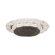 Sami Flower Vase | Sculpted Geometric Accent | 17" Oval Silver