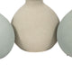 Quay Handmade Bud Vases Set of 3 | Rounded Shape | 5 " Multi-Blue Clay