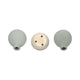 Quay Handmade Bud Vases Set of 3 | Rounded Shape | 5 " Multi-Blue Clay
