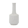 Decorative Bottle Vase | Volcanic Texture White Clay | Handcrafted 16"