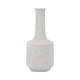 Decorative Bottle Vase | Volcanic Texture White Clay | Handcrafted 16"