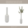 Decorative Bottle Vase | Volcanic Texture White Clay | Handcrafted 16"